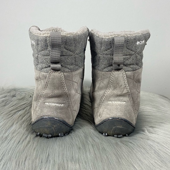 Columbia Powder Summit Wool Women Gray Waterproof Boots - Picture 4 of 8